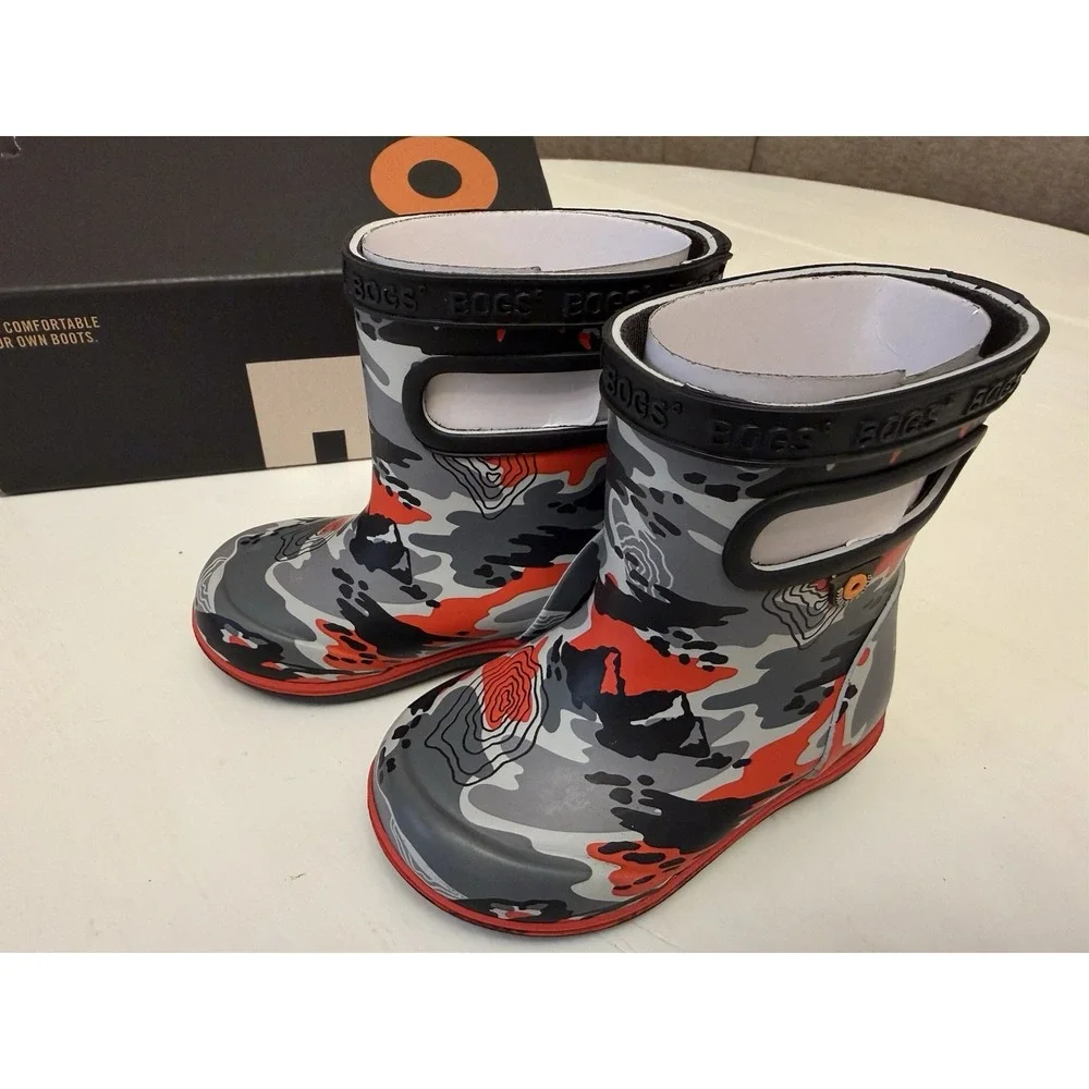 Bogs Little Boys Baby Toddler Rain Boots Sz 4 New